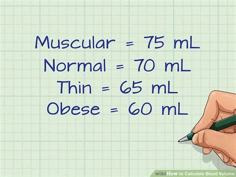 calculate total blood volume|4 Ways to Calculate Blood Volume .
